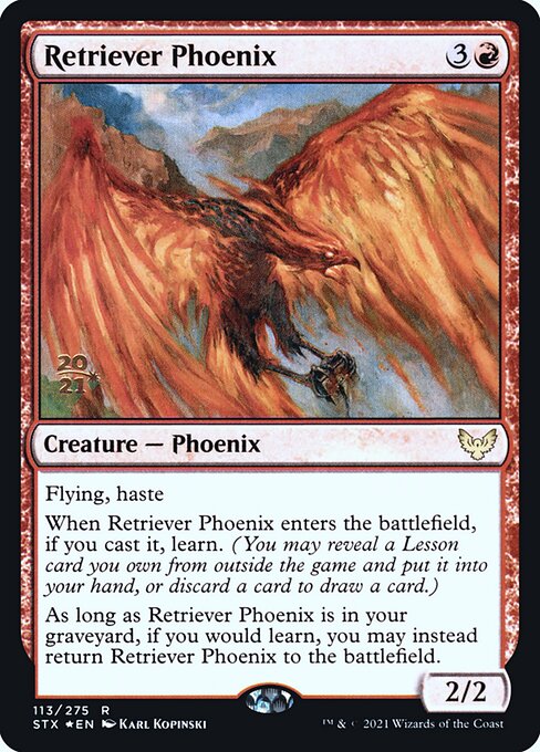 Retriever Phoenix from Strixhaven: School of Mages Promos