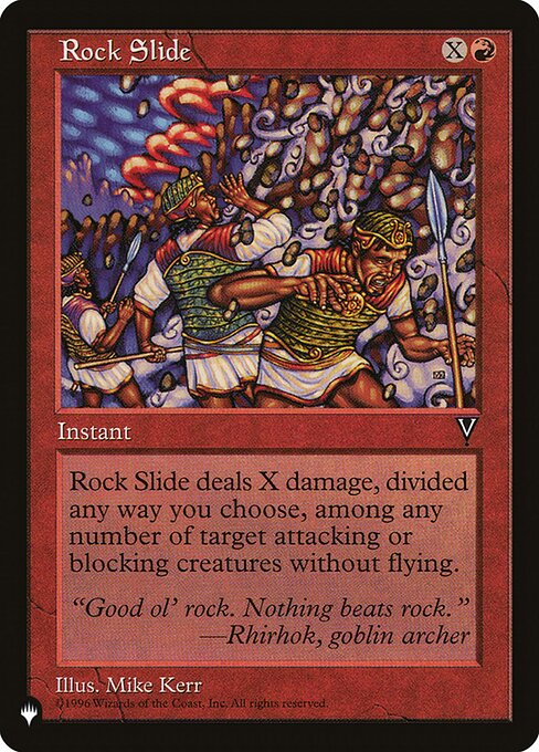 Rock Slide highlighted card art