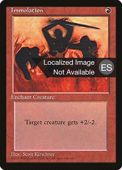 Immolation from Fourth Edition Foreign Black Border