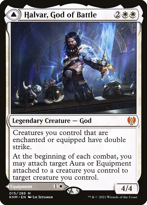 Halvar, God of Battle // Sword of the Realms from Kaldheim