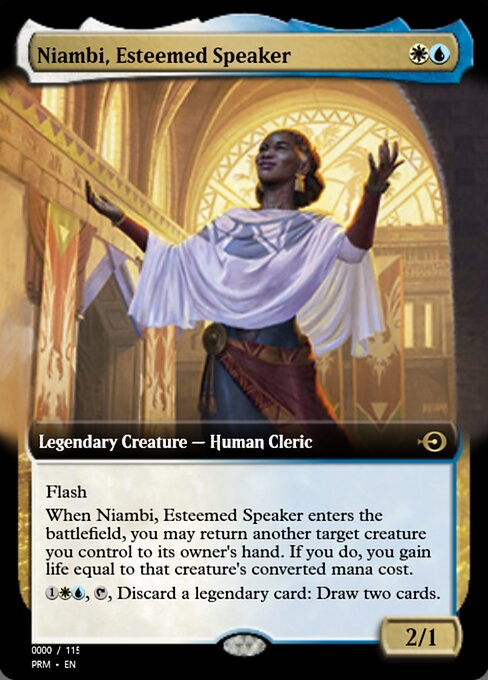 Niambi, Esteemed Speaker highlighted card art