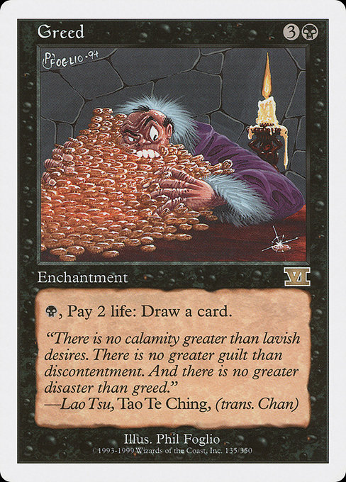 Greed from Classic Sixth Edition