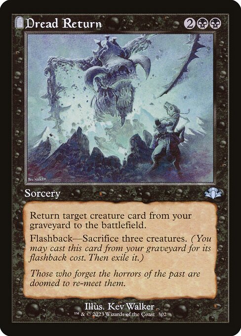 Dread Return from Dominaria Remastered