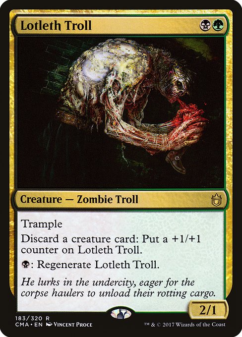 Lotleth Troll from Commander Anthology