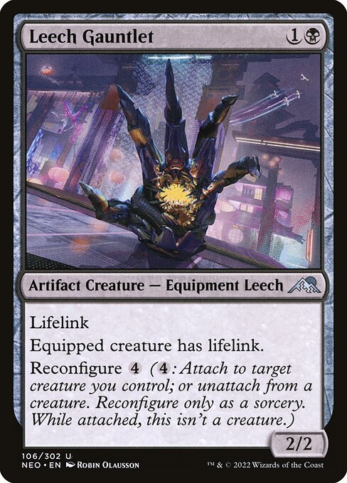 Leech Gauntlet highlighted card art