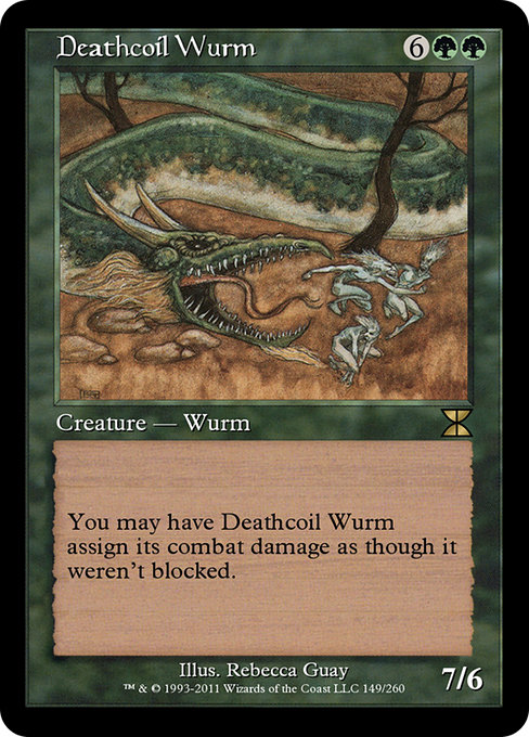 Deathcoil Wurm from Masters Edition IV
