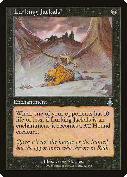 Lurking Jackals highlighted card art