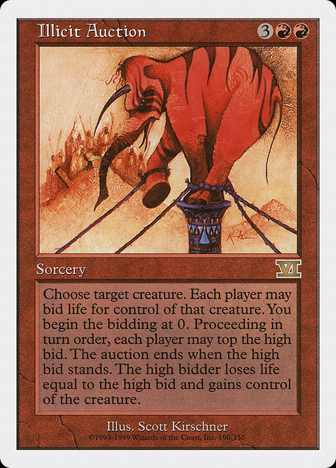 Illicit Auction highlighted card art