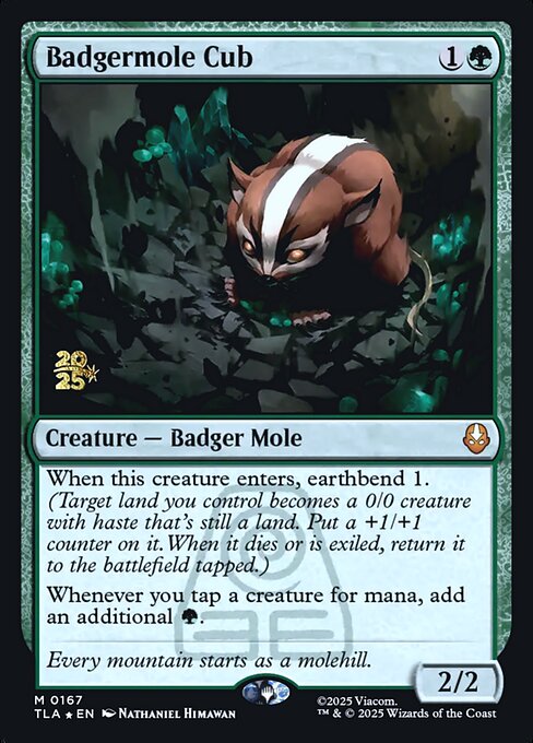Badgermole Cub from Avatar: The Last Airbender Promos