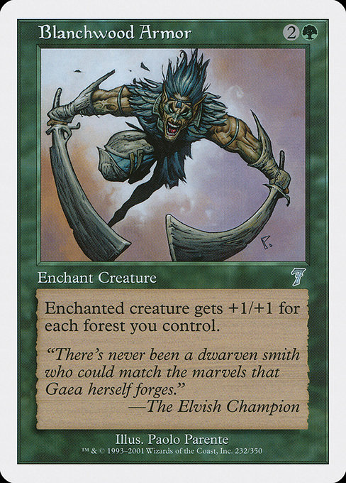 Blanchwood Armor from Seventh Edition