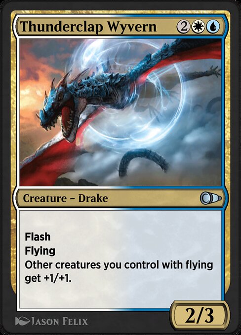Thunderclap Wyvern highlighted card art