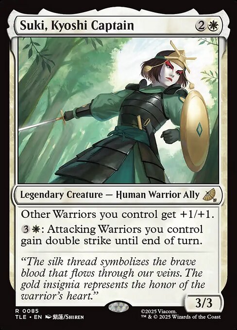 Suki, Kyoshi Captain from Avatar: The Last Airbender Eternal