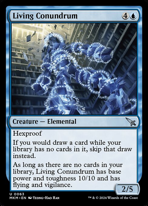 Living Conundrum highlighted card art