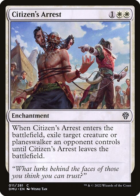 Citizen's Arrest highlighted card art