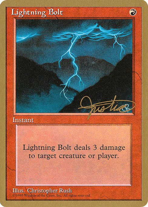 Lightning Bolt from Pro Tour Collector Set