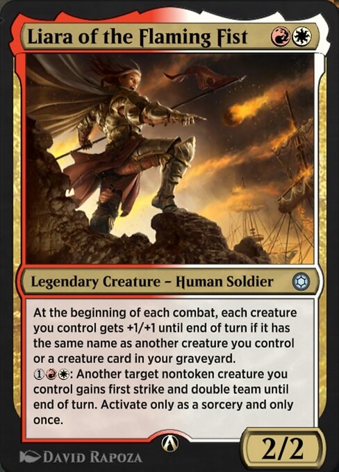 Liara of the Flaming Fist highlighted card art