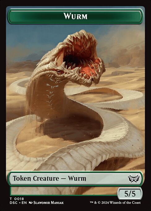 Wurm highlighted card art