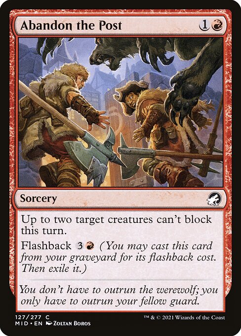 Abandon the Post from Innistrad: Midnight Hunt