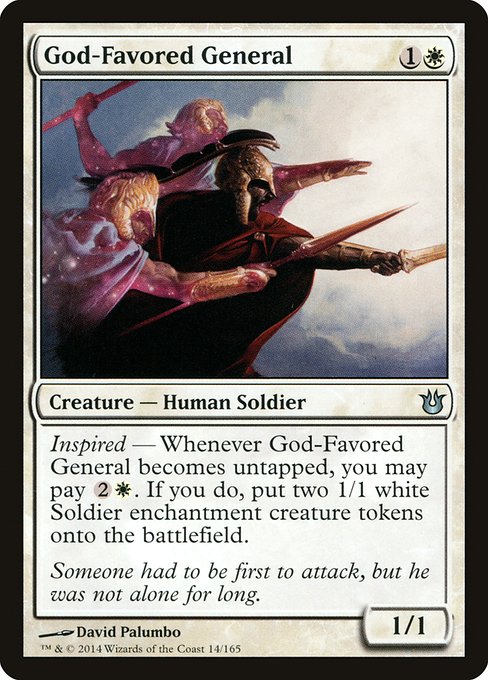 God-Favored General highlighted card art