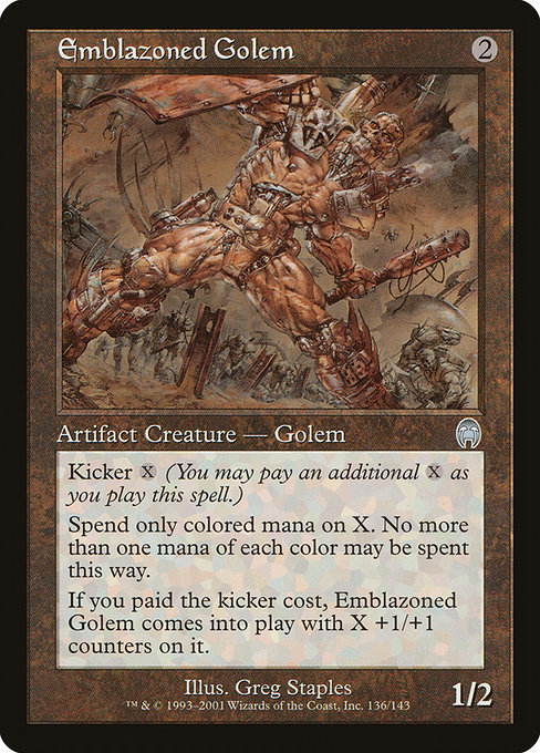 Emblazoned Golem highlighted card art