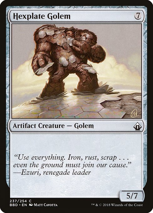 Hexplate Golem from Battlebond