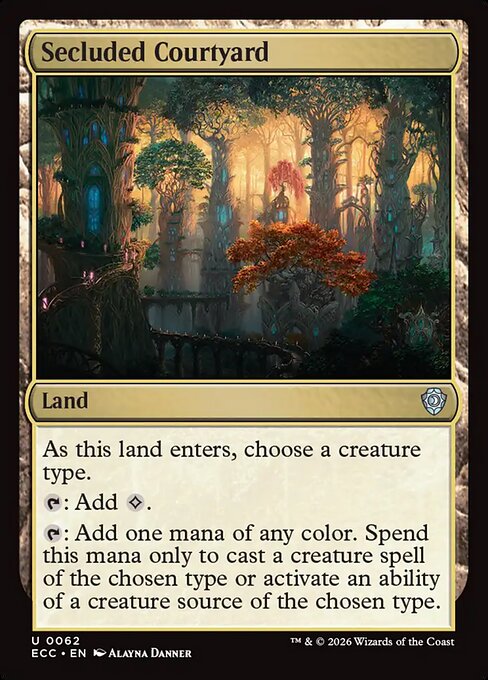 Secluded Courtyard from Lorwyn Eclipsed Commander