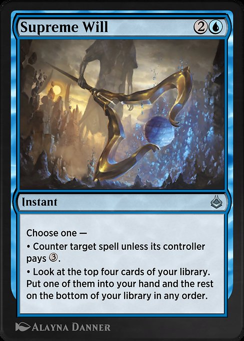 Supreme Will from Amonkhet Remastered