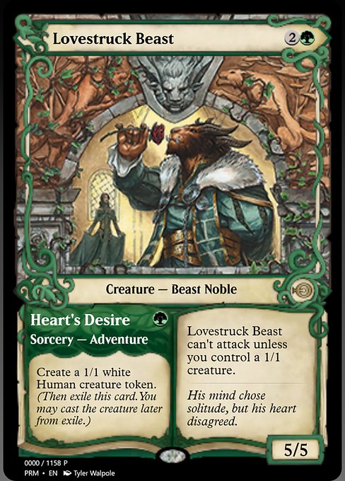 Lovestruck Beast // Heart's Desire from Magic Online Promos