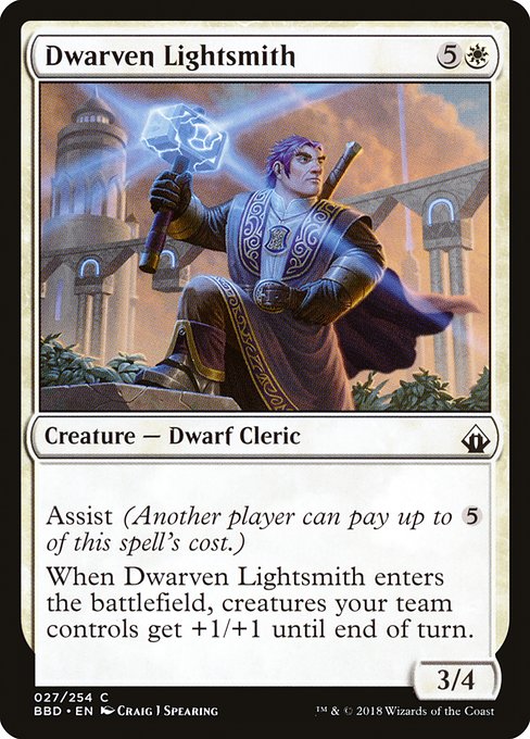 Dwarven Lightsmith highlighted card art