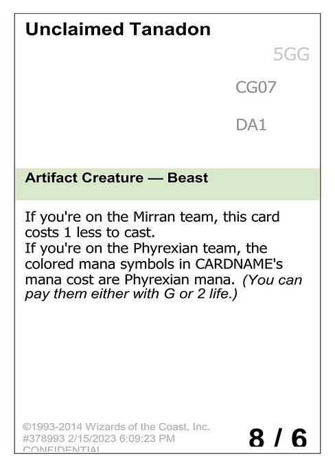 Unclaimed Tanadon highlighted card art