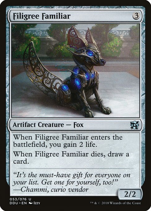 Filigree Familiar from Duel Decks: Elves vs. Inventors