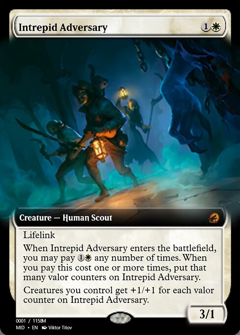 Intrepid Adversary highlighted card art