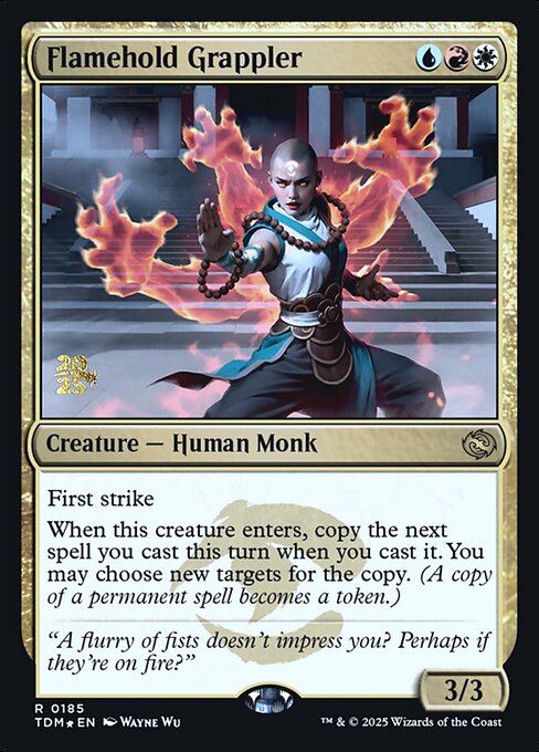 Flamehold Grappler from Tarkir: Dragonstorm Promos