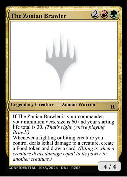 The Zonian Brawler highlighted card art