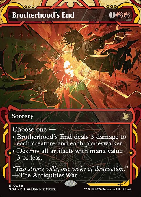 Brotherhood's End highlighted card art