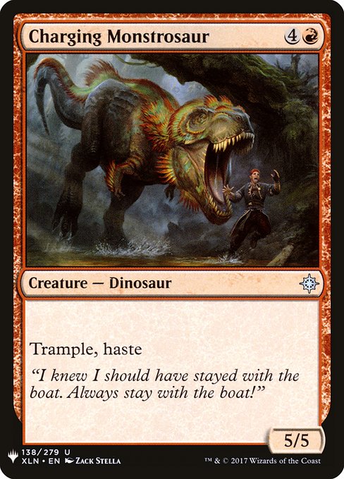 Charging Monstrosaur highlighted card art