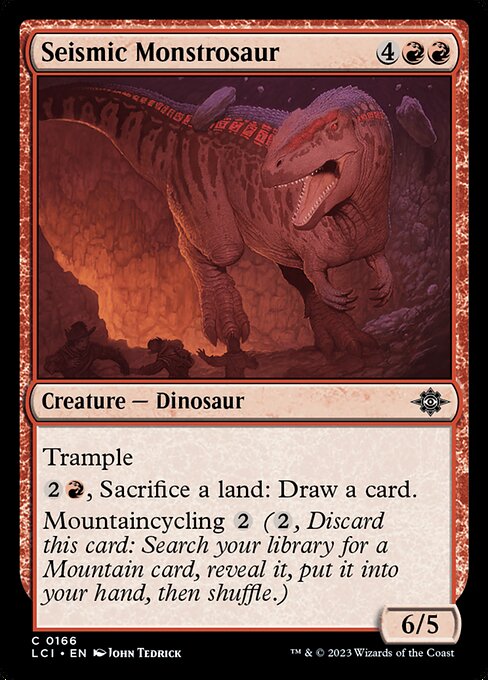 Seismic Monstrosaur highlighted card art