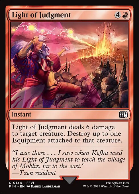 Light of Judgment highlighted card art