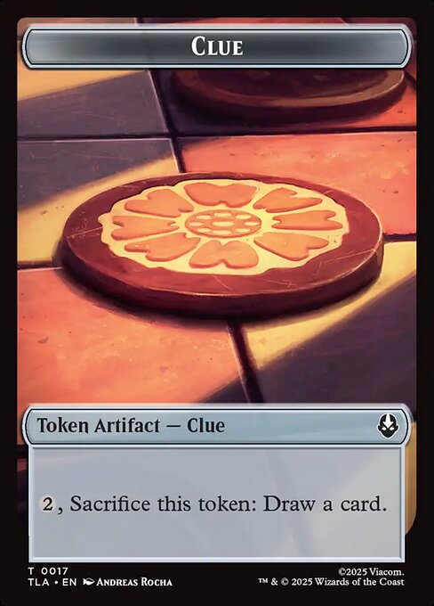 Clue from Avatar: The Last Airbender Tokens