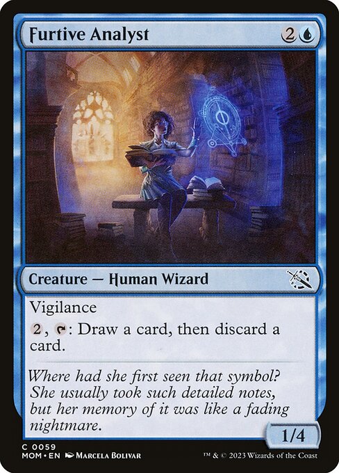 Furtive Analyst highlighted card art
