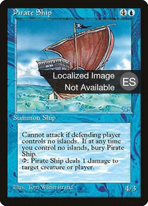 Pirate Ship from Fourth Edition Foreign Black Border