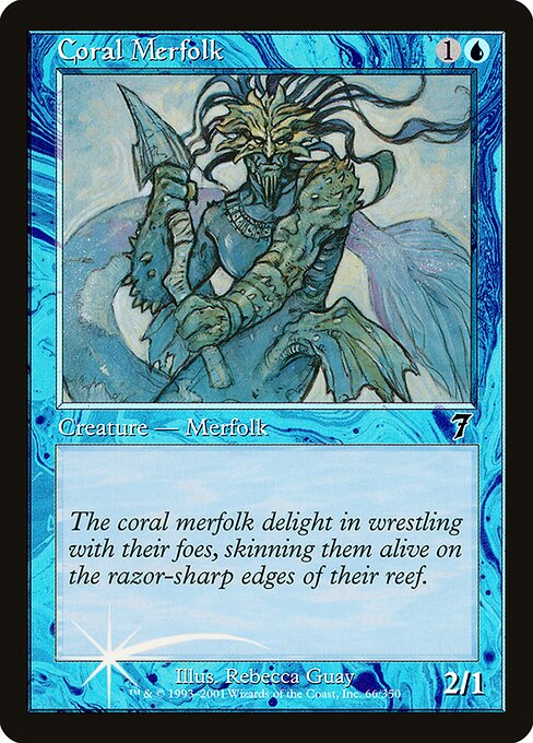 Coral Merfolk from Seventh Edition