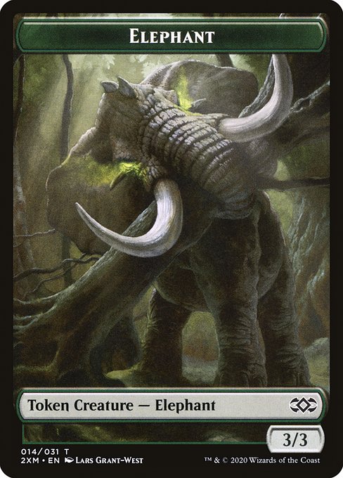 Elephant from Double Masters Tokens