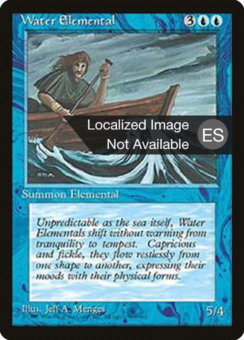 Water Elemental from Fourth Edition Foreign Black Border