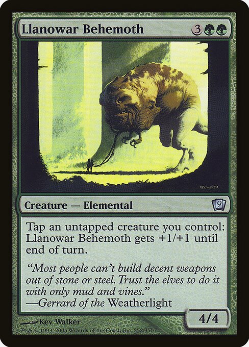 Llanowar Behemoth highlighted card art