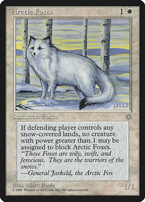 Arctic Foxes highlighted card art