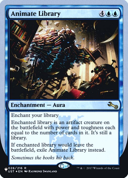 Animate Library highlighted card art