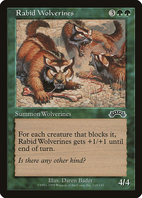 Rabid Wolverines highlighted card art