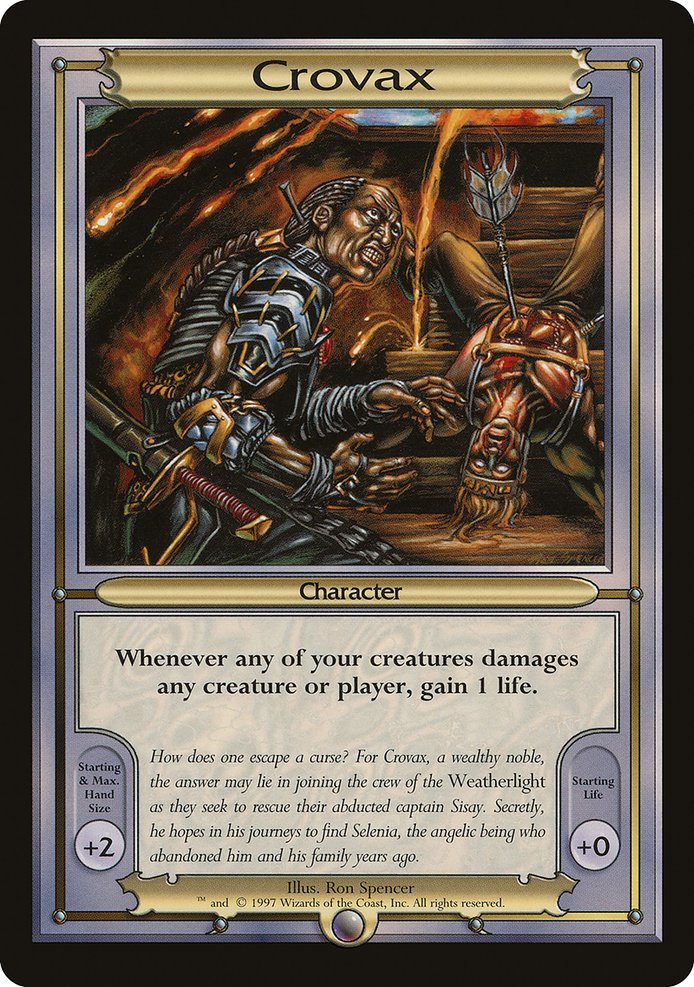 Crovax highlighted card art