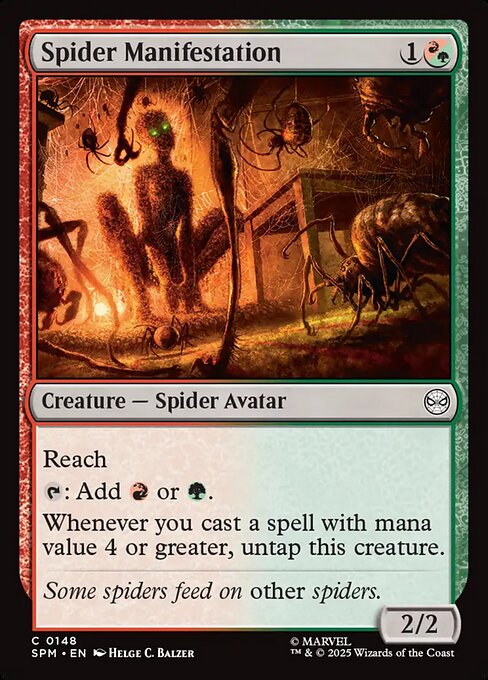 Spider Manifestation highlighted card art